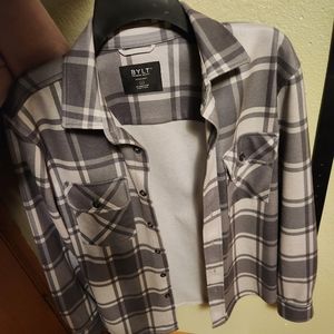 BYLT Basics plaid overshirt